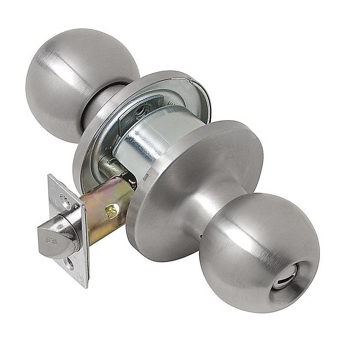 Tell CL100052 Empire Satin Stainless Steel Privacy Lockset ANSI Grade 2 1-3/4 in.