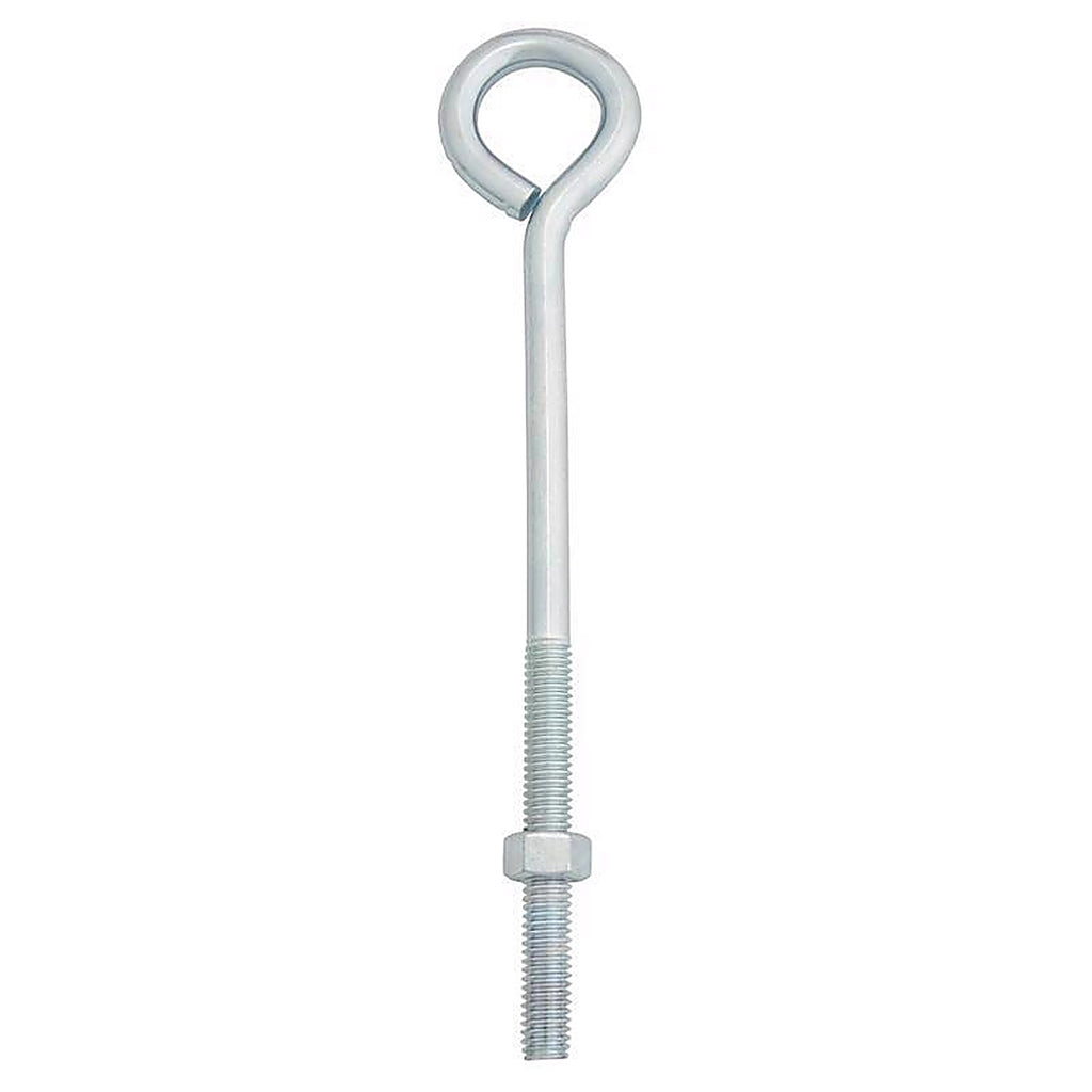 Hampton 02-3456-262 3/8 in. x 8 in. L Zinc-Plated Steel Eyebolt Nut Included