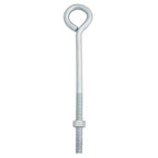 Hampton 02-3456-262 3/8 in. x 8 in. L Zinc-Plated Steel Eyebolt Nut Included