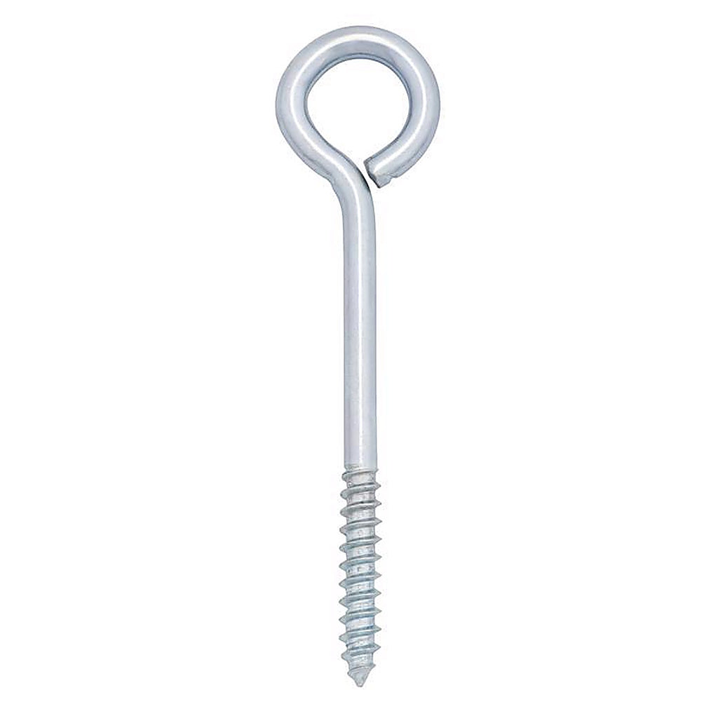Hampton 02-3463-233 1/4 in. x 3-3/4 in. L Zinc-Plated Steel Lag Thread Eyebolt