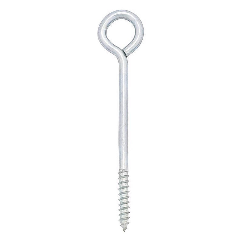 Hampton 02-3463-237 1/4 in. x 5 in. L Zinc-Plated Steel Lag Thread Eyebolt