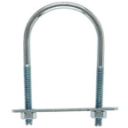 Hampton 02-3450-105 1/4 in. x 2 in. W x 3-1/2 in. L Coarse Zinc-Plated Steel U-Bolt
