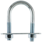Hampton 02-3450-107 5/16 in. x 1-3/8 in. W x 2-1/2 in. L Coarse Zinc-Plated Steel U-Bolt