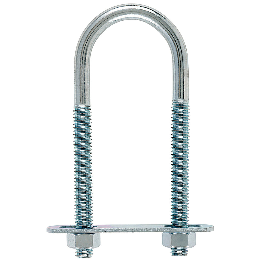 Hampton 02-3451-308 5/16 in. x 1-3/8 in. W x 3-7/8 in. L Coarse Zinc-Plated Steel U-Bolt