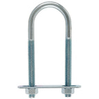 Hampton 02-3451-308 5/16 in. x 1-3/8 in. W x 3-7/8 in. L Coarse Zinc-Plated Steel U-Bolt