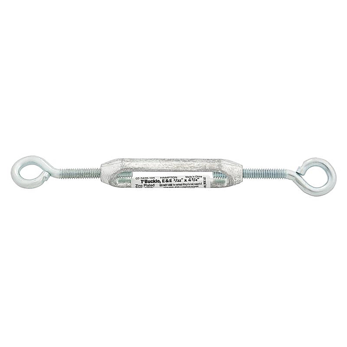 Hampton 02-3426-105 Zinc-Plated Aluminum/Steel Turnbuckle 120 lb.