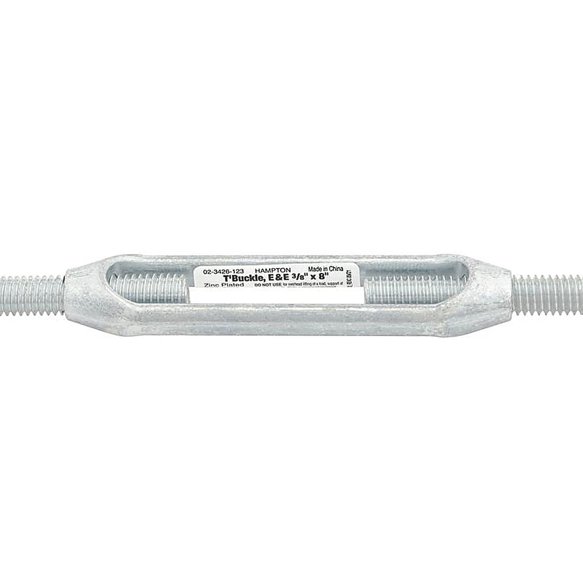 Hampton 02-3426-123 Zinc-Plated Aluminum/Steel Turnbuckle 350 lb.