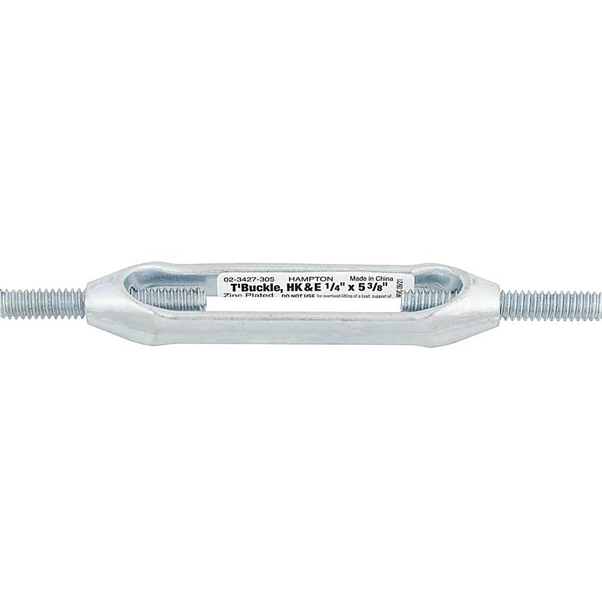 Hampton 02-3427-305 Zinc-Plated Aluminum/Steel Turnbuckle 160 lb.