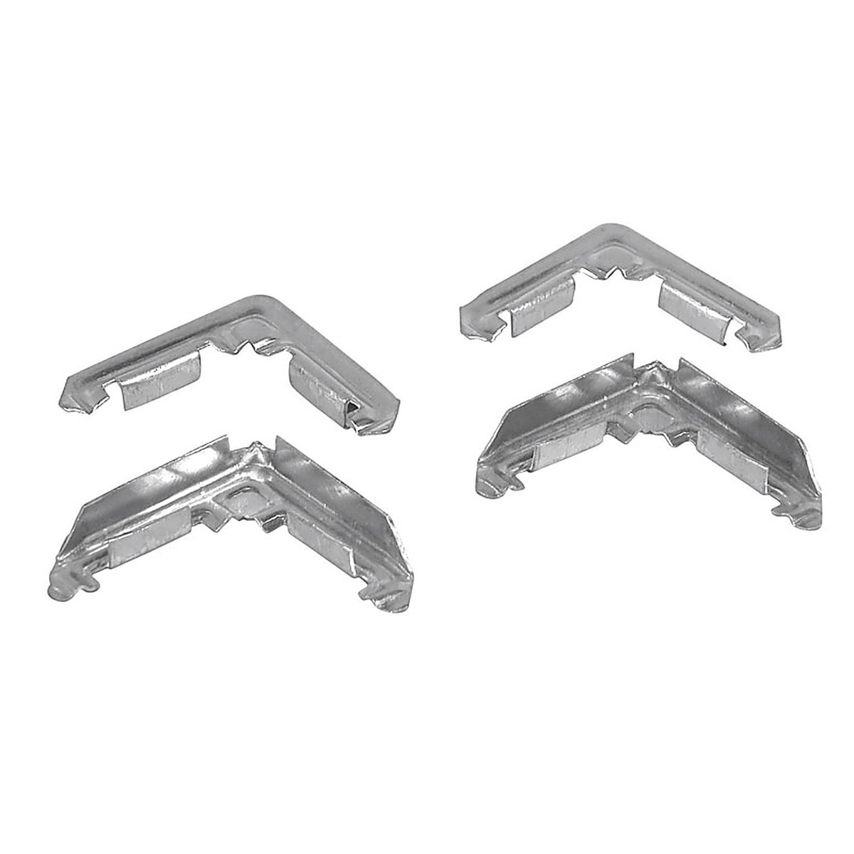 Prime-Line PL14268 Mill Metal 7/16 in. W x 3/4 in. L Screen Frame Corner 1/Pack