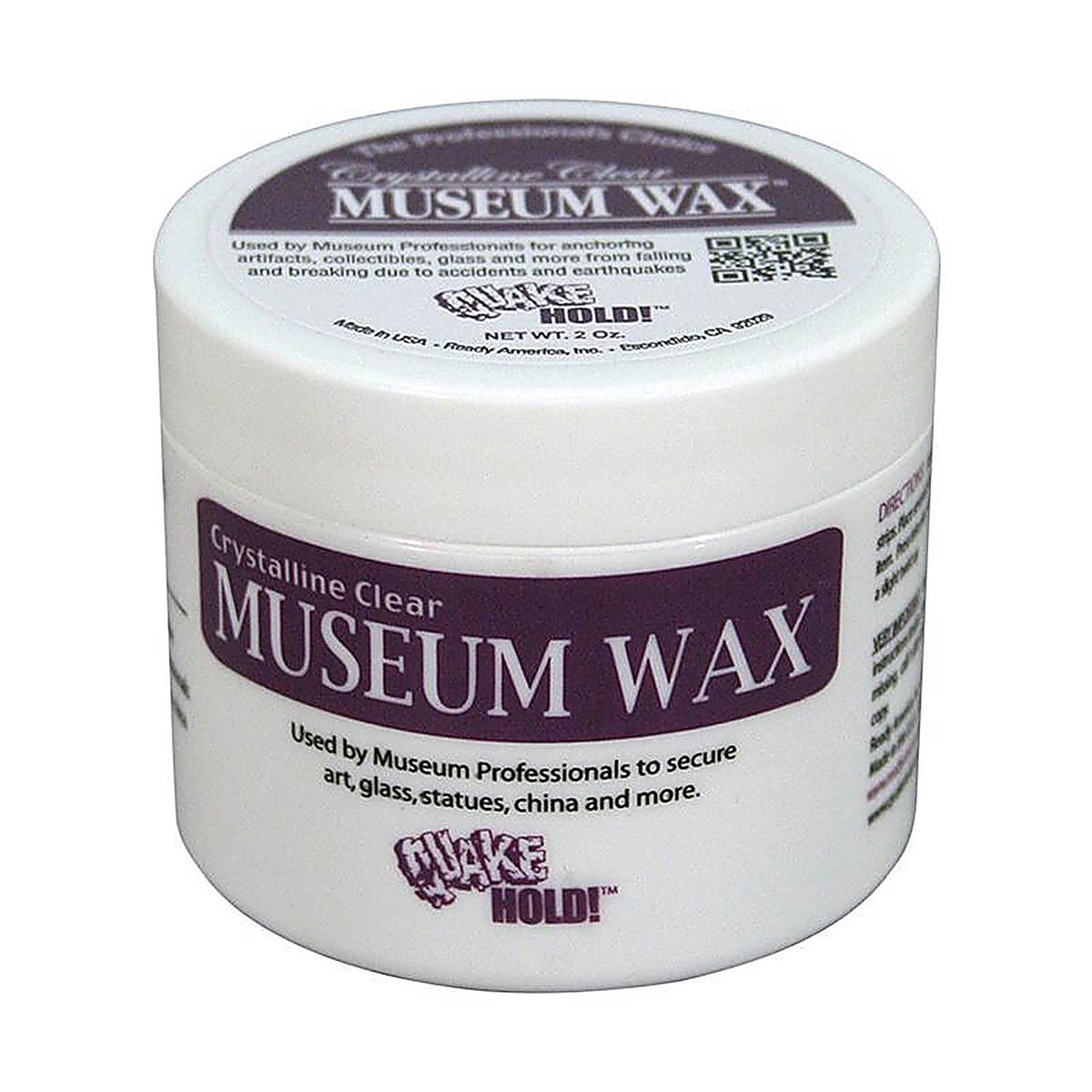 Ready America 66111 Quake Hold Clear Museum Wax 1/Pack