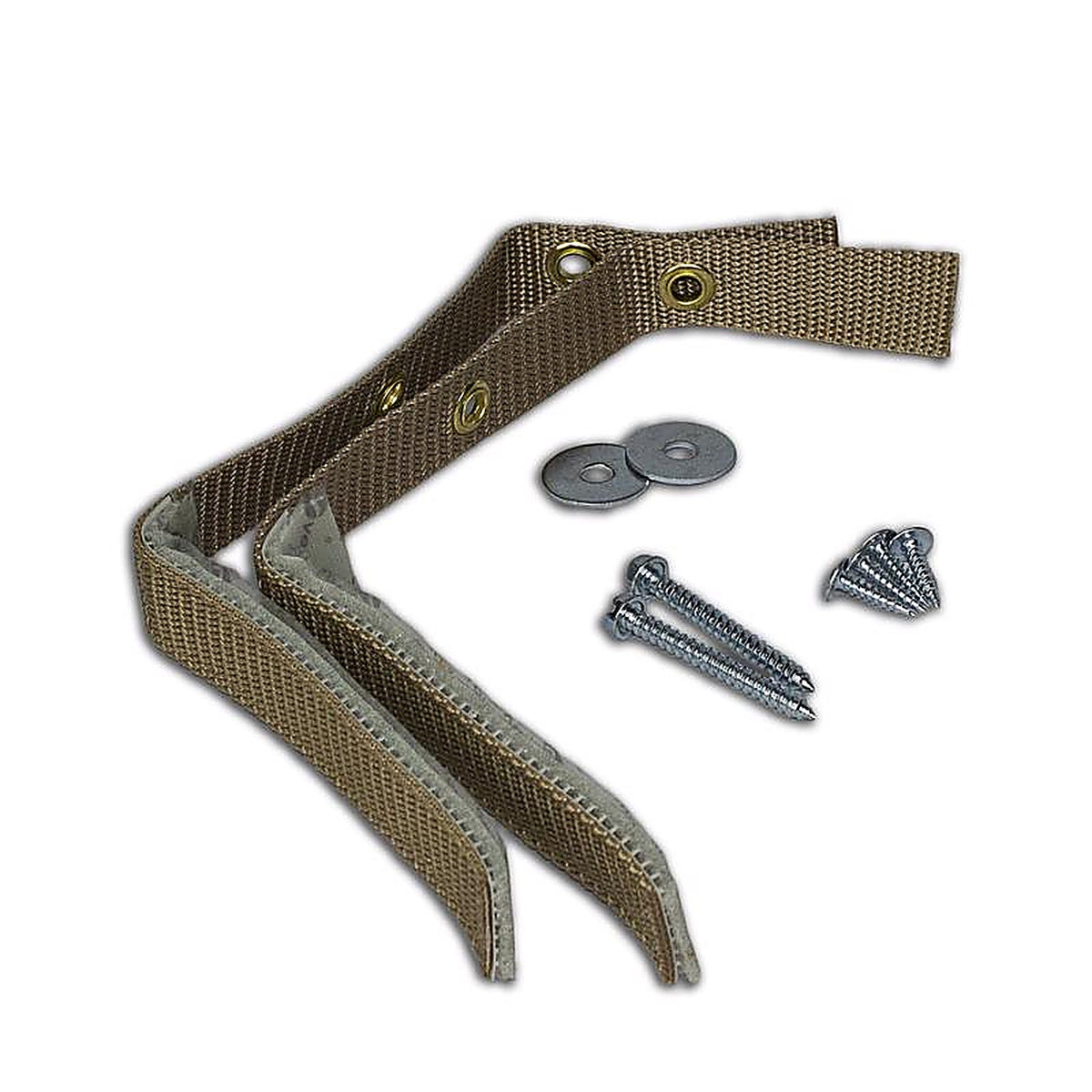 Quake Hold 4161 Nylon Self Adhesive Furniture Strap Oak Assorted 1 in. W x 15 in. L 1/Pack