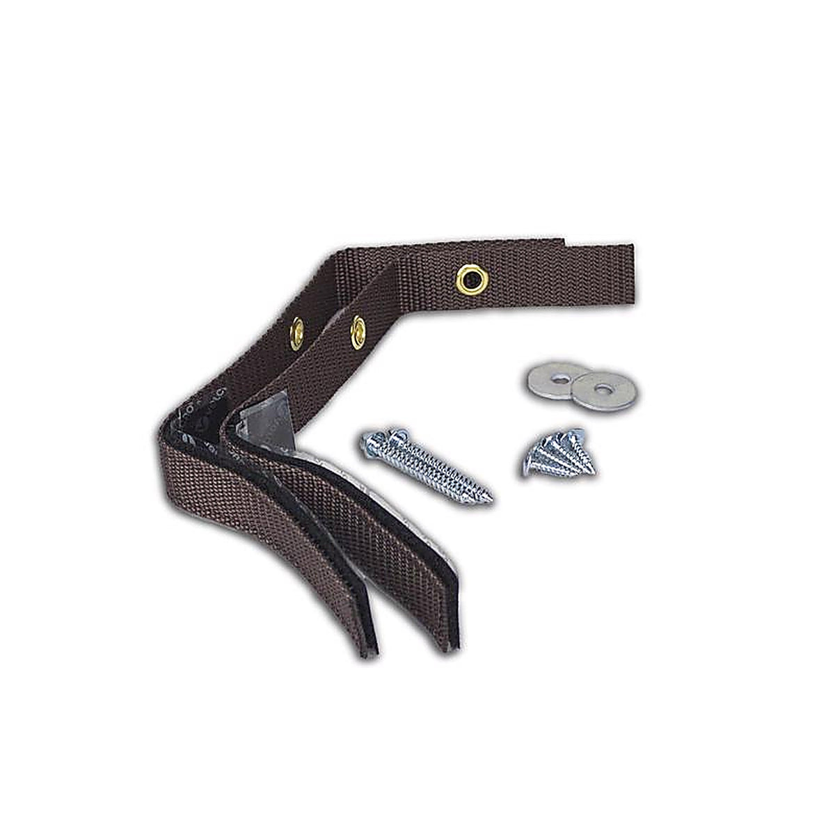 Quake Hold 4162 Nylon Self Adhesive Furniture Strap Brown Assorted 1 in. W x 15 in. L 1/Pack