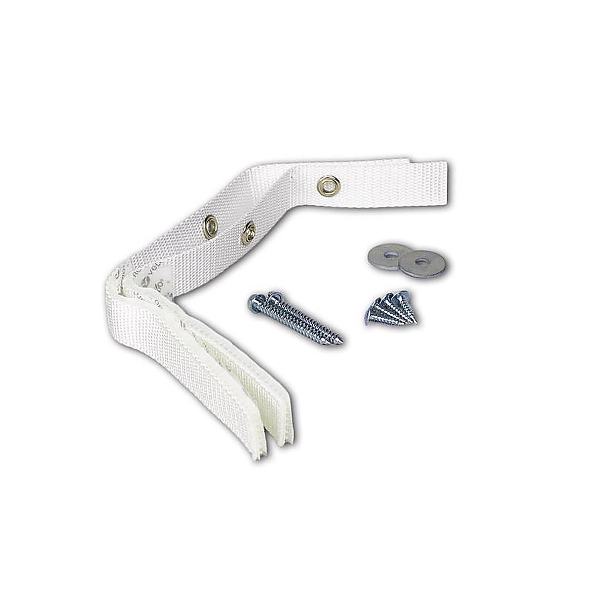 Quake Hold 4164 Nylon Self Adhesive Furniture Strap White Assorted 1 in. W x 15 in. L 2/Pack