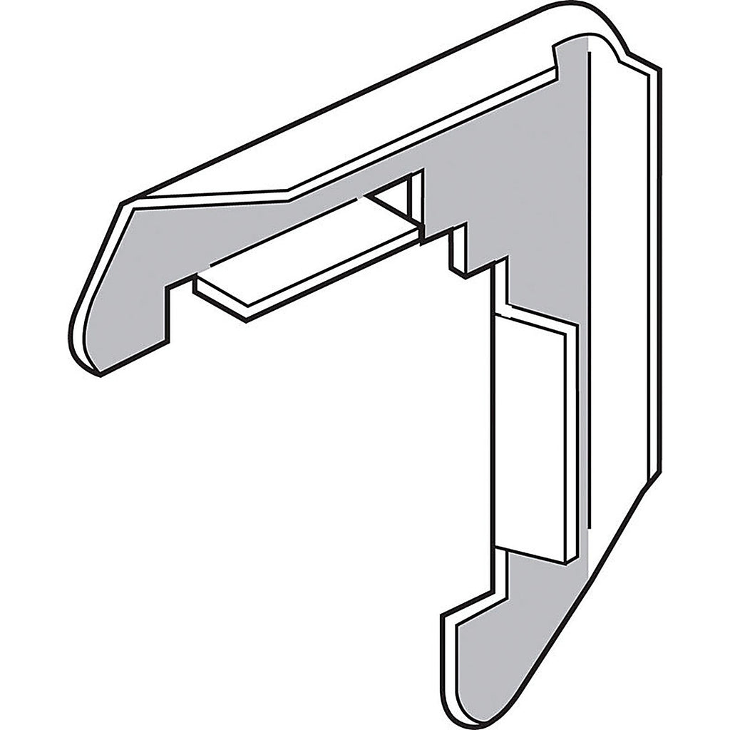 Prime-Line PL14294 Mill Metal 5/16 in. W x 3/4 in. L Screen Frame Corner 1/Pack