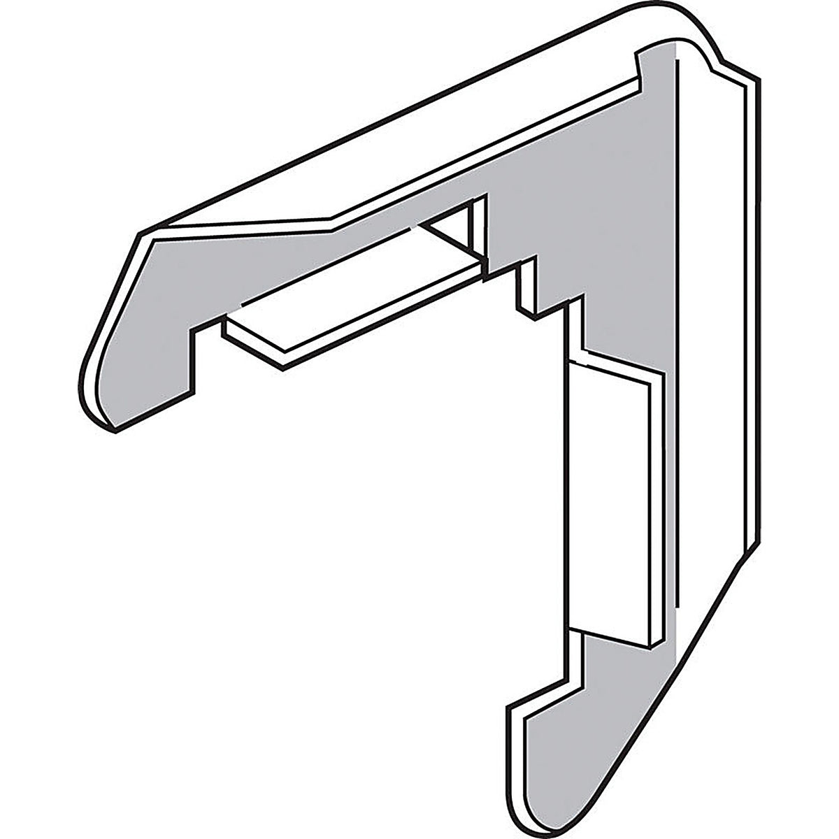 Prime-Line PL14294 Mill Metal 5/16 in. W x 3/4 in. L Screen Frame Corner 1/Pack