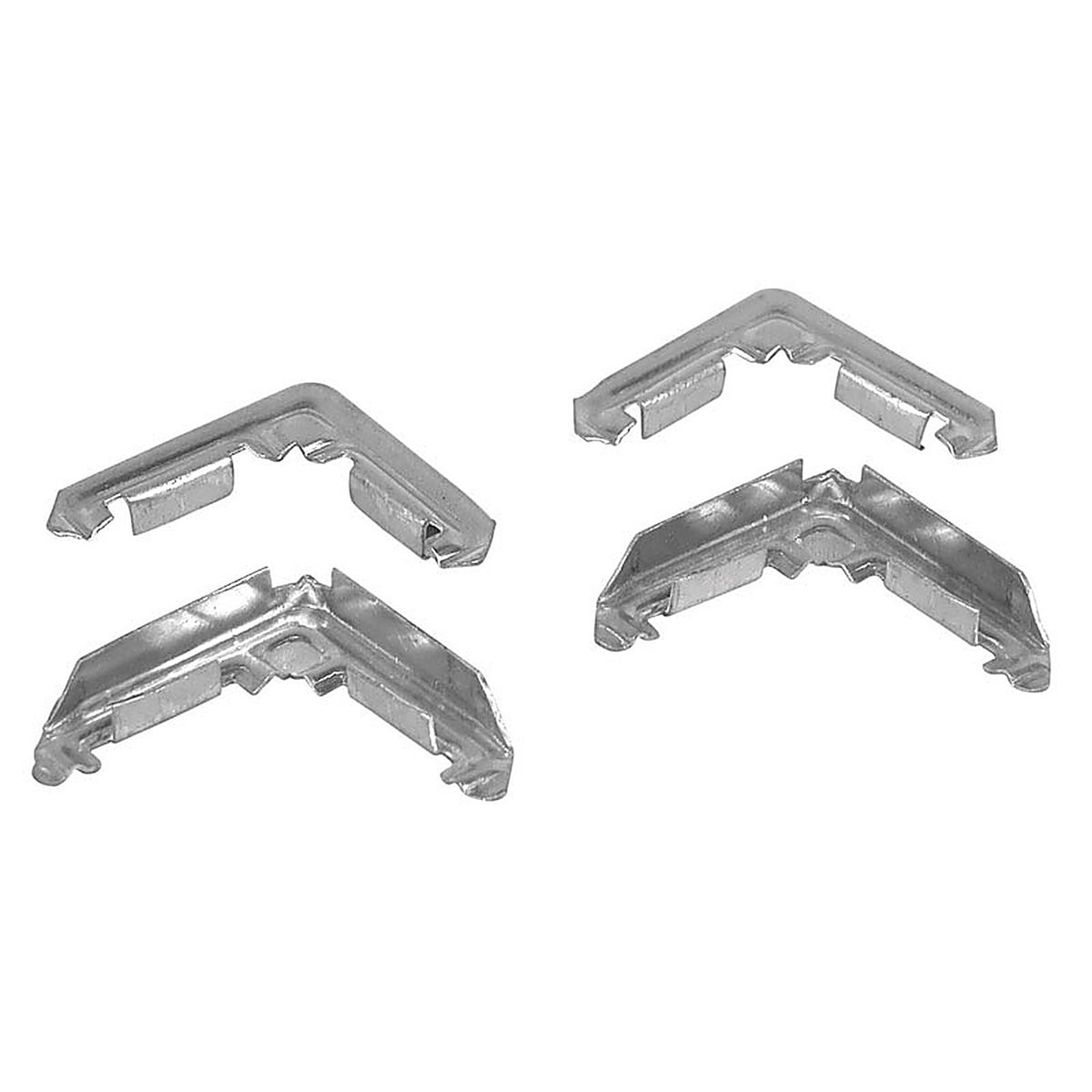 Prime-Line PL14282 Mill Aluminum 3/8 in. W x 3/4 in. L Screen Frame Corner 1/Pack
