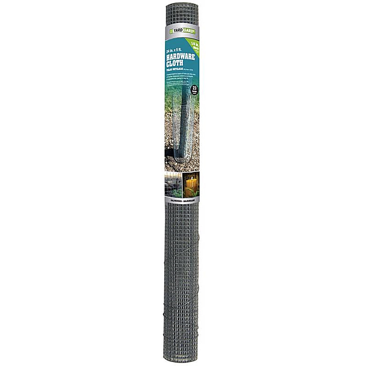 Garden Zone 122405 24 in. W x 5 ft. L Silver Steel Hardware Cloth 23 Ga.