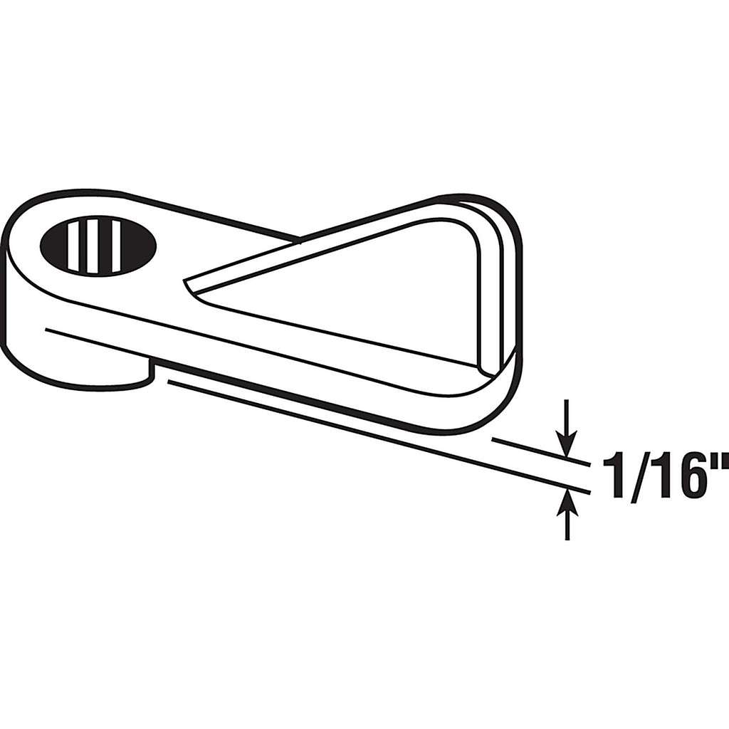 Prime-Line PL7739 Gray Plastic Screen Clip For 1/16 inch 12/Pack