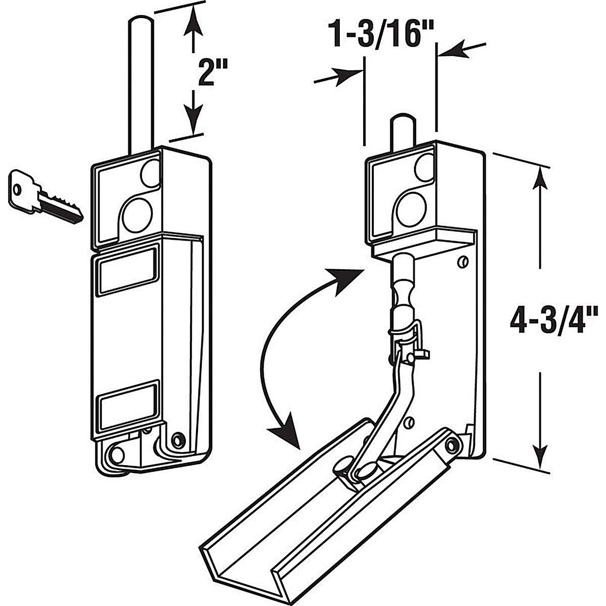 Prime-Line U 9919 Metal Indoor Deadbolt