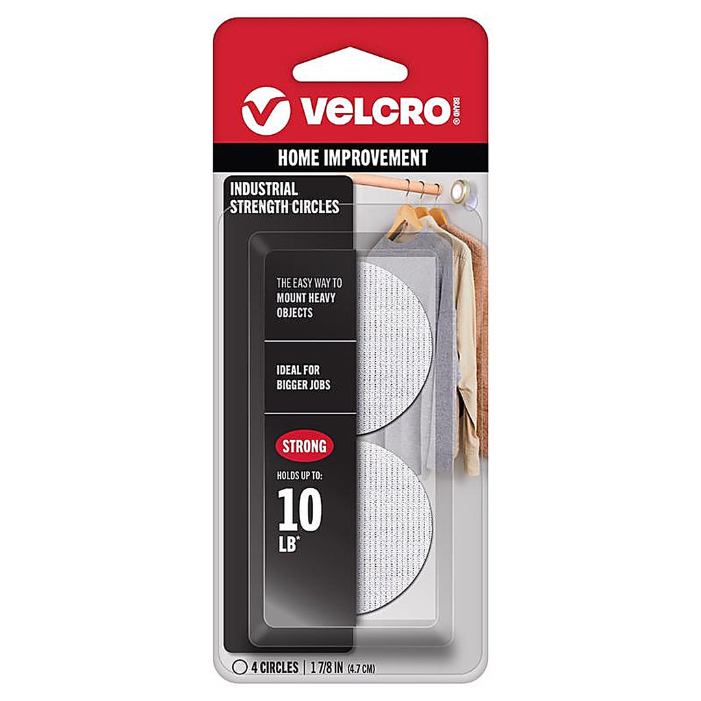 Velcro 90363 Industrial Strength Hook and Loop Fastener 1-7/8 in. L 4/Pack