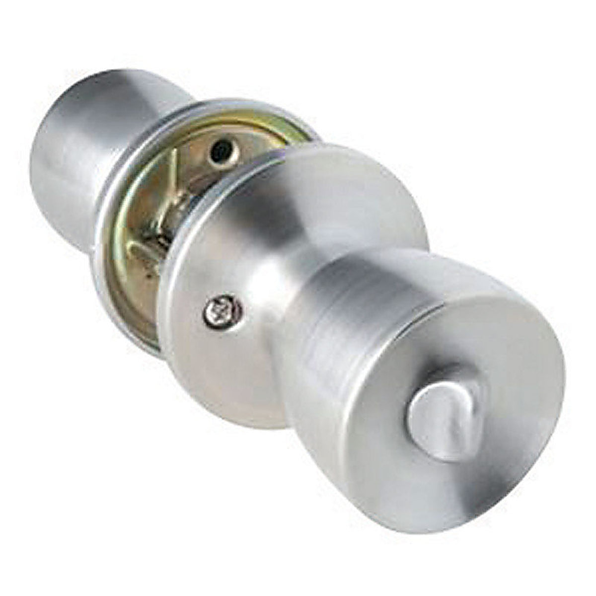 Home Plus LA2112 Satin Chrome Privacy Lockset ANSI Grade 3 1-3/4 in.