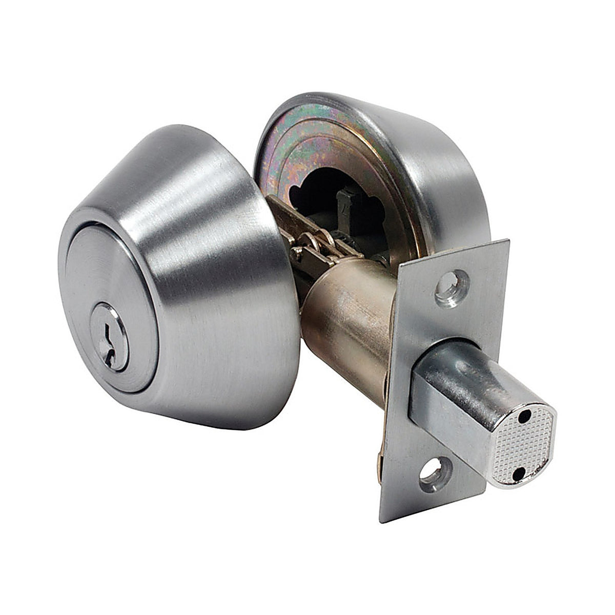 Home Plus LA2138 Satin Chrome Brass Double Cylinder Deadbolt