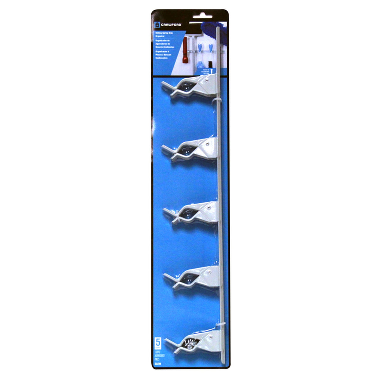Crawford SG5W White Steel Hanger Holder 5 lb. capacity 1/Pack