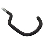 Crawford SH18-25 8.5 in. L Vinyl Coated Black Steel Medium Super Bicycle Hook 75 lb. capacity 1/Pack