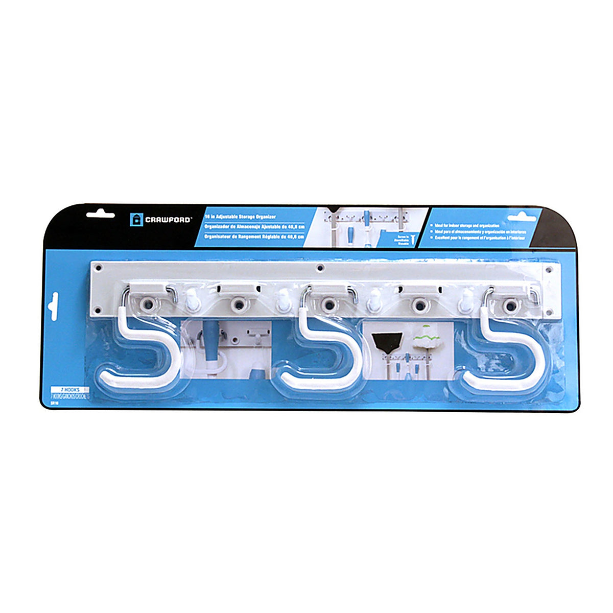 Crawford SR16 White Steel Rack 10 lb. capacity 1/Pack