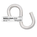 Hampton 02-3483-838 Medium Zinc-Plated Silver Steel 3.25 in. L S-Hook 240 lb. 1/Pack