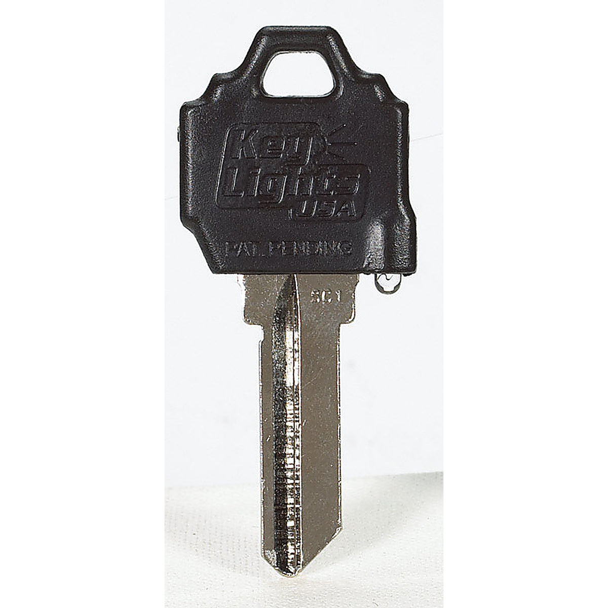 Keylights SC1BLA House Key Blank w/Flashlight Single sided For Fits Schlage SC1/Baldwin 1510 locks