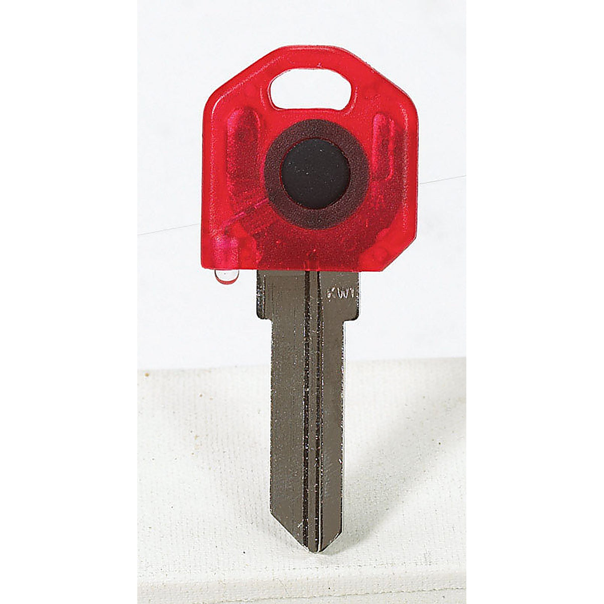 Keylights KW1RED House Key Blank w/Flashlight Single sided For Fits Kwikset KW1/Weiser WR3 and WR5 locks