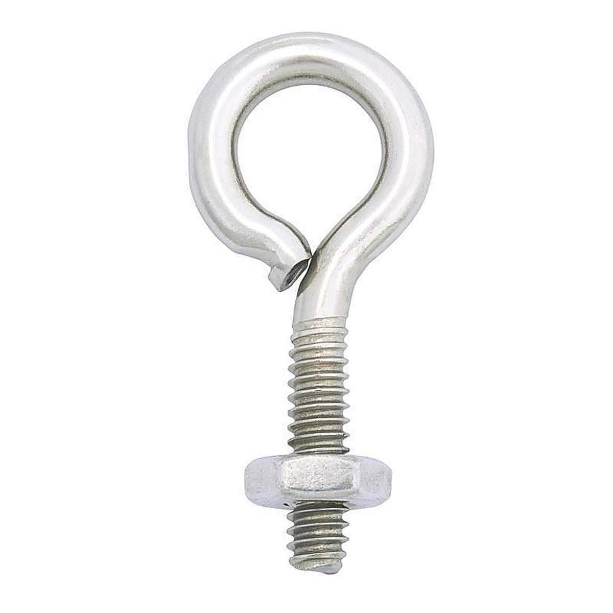 Hampton 02-3456-431 3/16 in. x 1-1/2 in. L Stainless Stainless Steel Eyebolt Nut Included