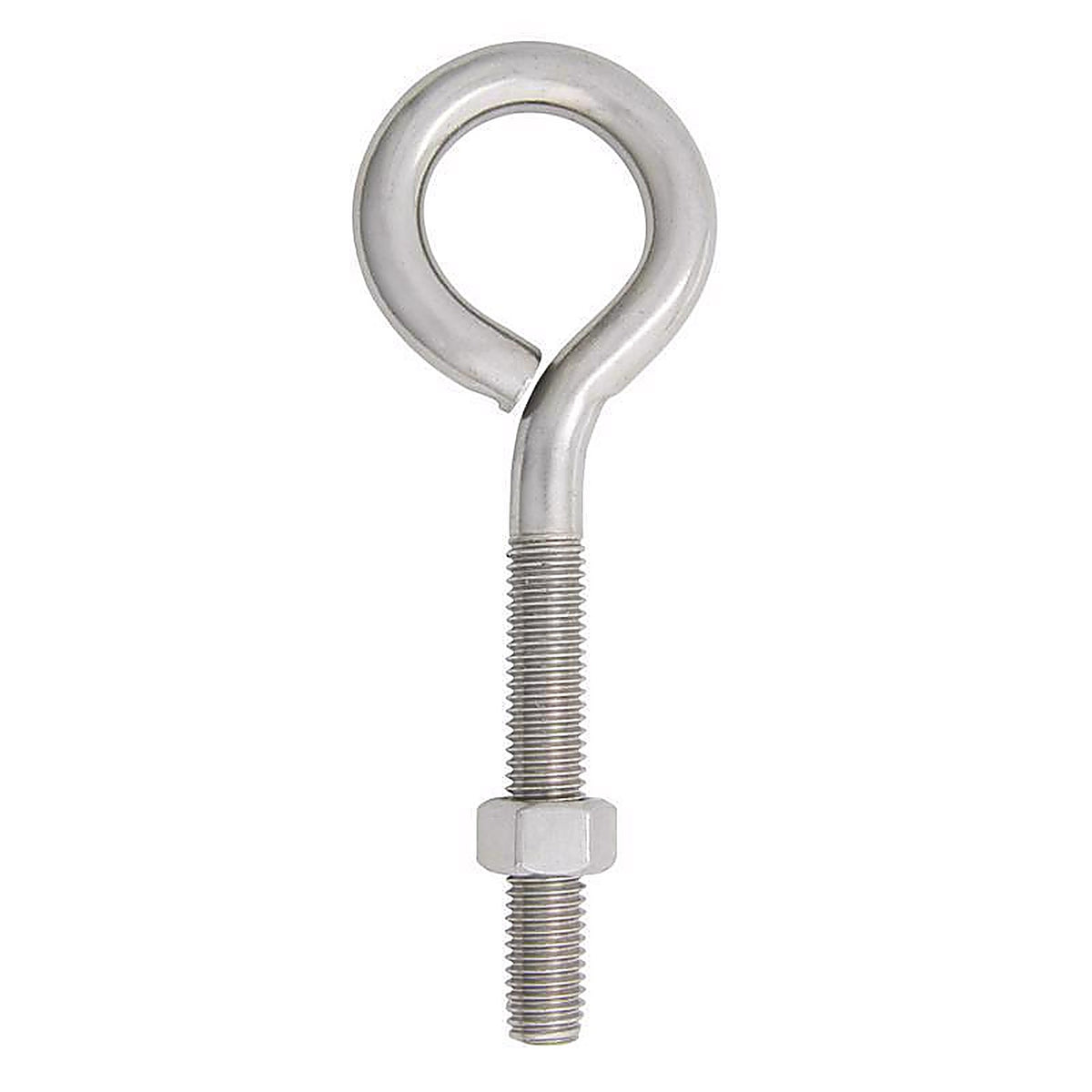 Hampton 02-3456-457 1/2 in. x 6 in. L Stainless Stainless Steel Eyebolt Nut Included
