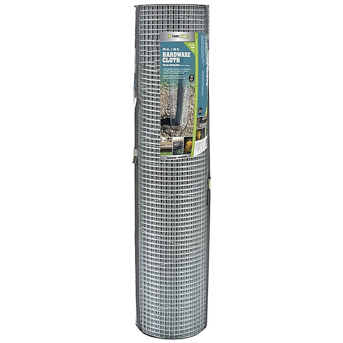 Garden Zone 133650 36 in. W x 50 ft. L Silver 19 Ga. Steel Hardware Cloth