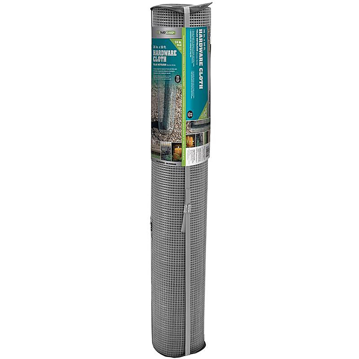 Garden Zone 143650 36 in. W x 50 ft. L Silver 23 Ga. Hardware Cloth Steel