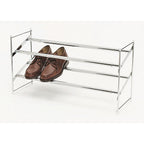 Whitmor 6023-210 8-3/4 in. H x 24 in. W x 14 in. L Steel Expanding and Stacking Shoe Rack