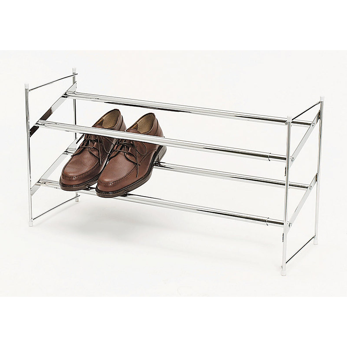 Whitmor 6023-210 8-3/4 in. H x 24 in. W x 14 in. L Steel Expanding and Stacking Shoe Rack