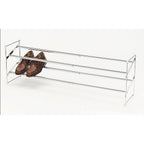 Whitmor 6023-210 8-3/4 in. H x 24 in. W x 14 in. L Steel Expanding and Stacking Shoe Rack