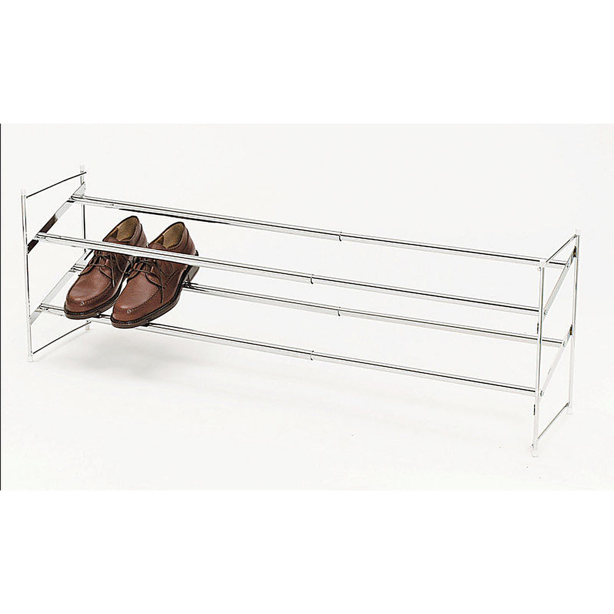 Whitmor 6023-210 8-3/4 in. H x 24 in. W x 14 in. L Steel Expanding and Stacking Shoe Rack