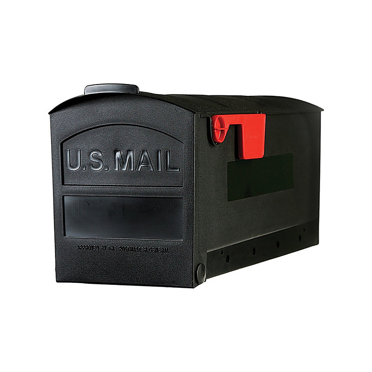Gibraltar GMB505B01 Patriot Classic Plastic Post Mount Black Mailbox