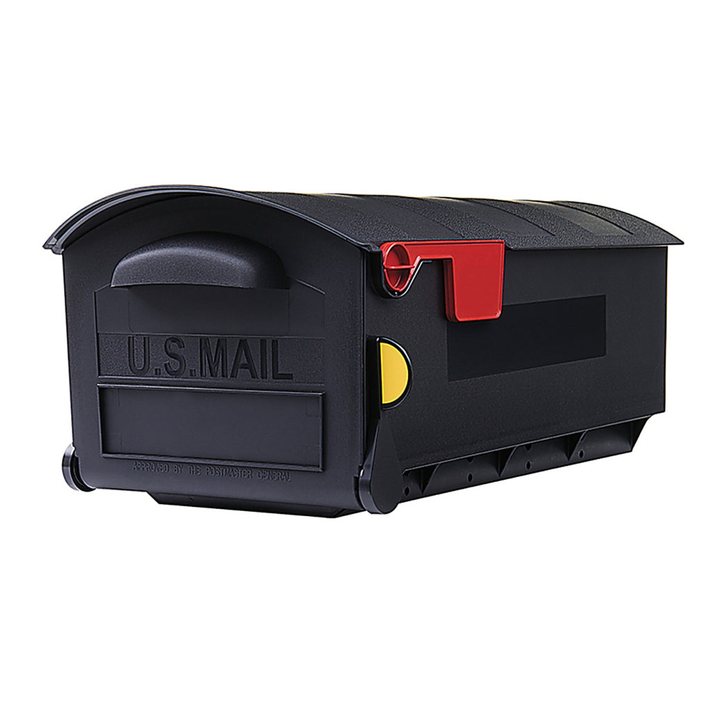 Gibraltar GMB515B01 Patriot Classic Plastic Post Mount Black Mailbox
