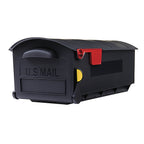 Gibraltar GMB515B01 Patriot Classic Plastic Post Mount Black Mailbox