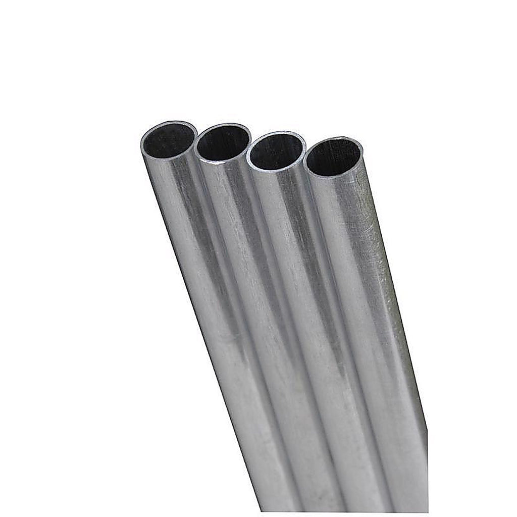 K&S 83031 1/4 in. Dia. x 1 ft. L Round Aluminum Tube