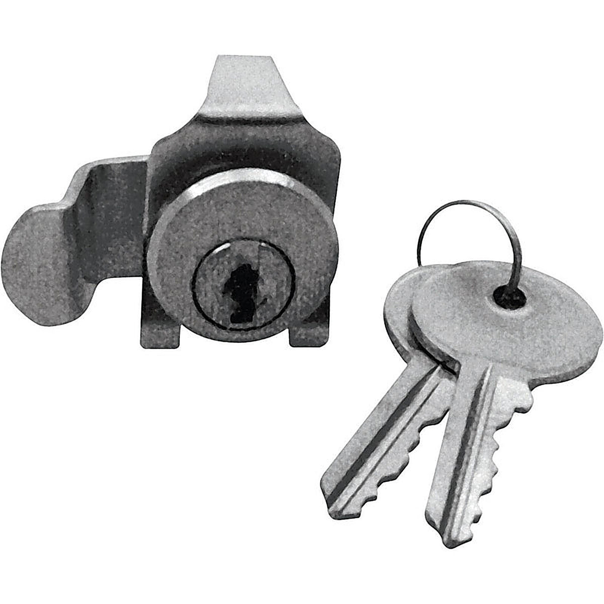 Prime-Line S4128 Brushed Nickel Steel Counter Clockwise Mailbox Lock