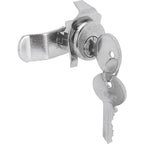 Prime-Line S4125 Brushed Nickel Steel Counter Clockwise Mailbox Lock