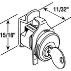 Prime-Line S4130 Nickel Steel Clockwise Mailbox Lock