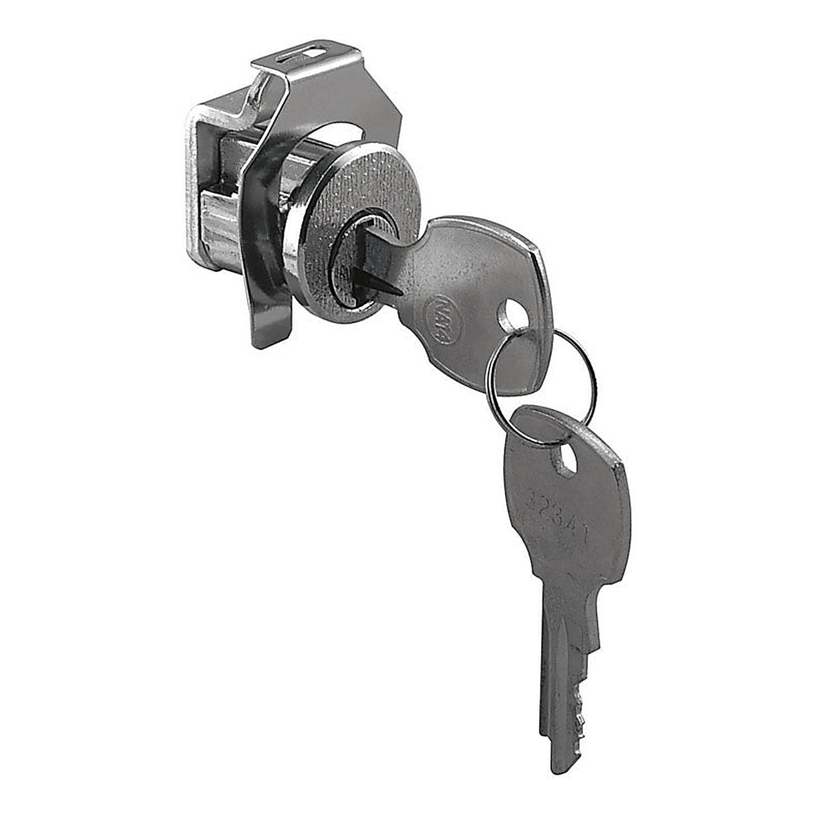 Prime-Line S4315 Brushed Nickel Steel Clockwise Mailbox Lock