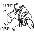 Prime-Line S4137 Nickel Steel Counter Clockwise Mailbox Lock