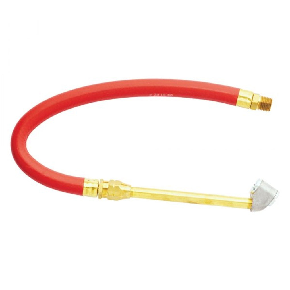 Milton 527 Dual Head 12" Hose Whip, 1/4" NPT